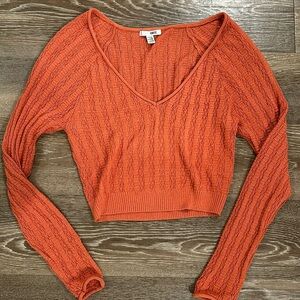v neck sweater top